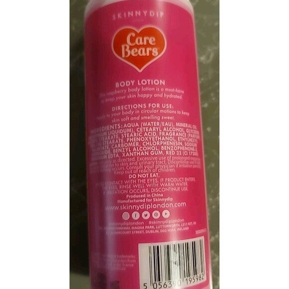 Care Bears Raspberry Scented Body Lotion 16.6oz Cruelty Free Vegan - Picture 4 of 4